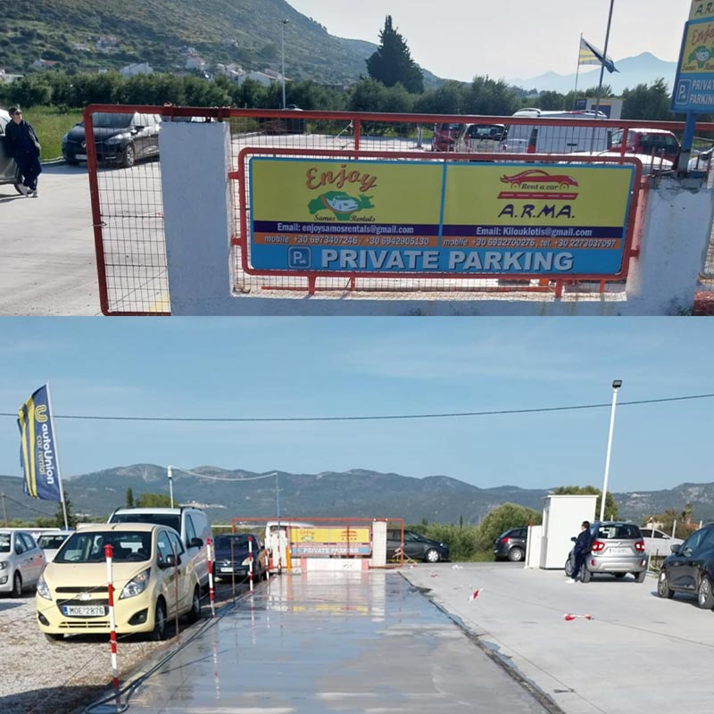 Enjoy Samos Rentals Airport Parking
